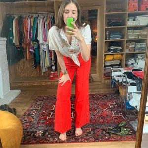 Anthropologie wide wide legs.